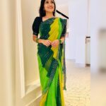 Asritha P Instagram - Saree @srisaicollections9 Blouse @abarnasundarramanclothing Makeover: @ash_makeupempire . #asrithasreedas #actress #saree #traditional #collab #blouse