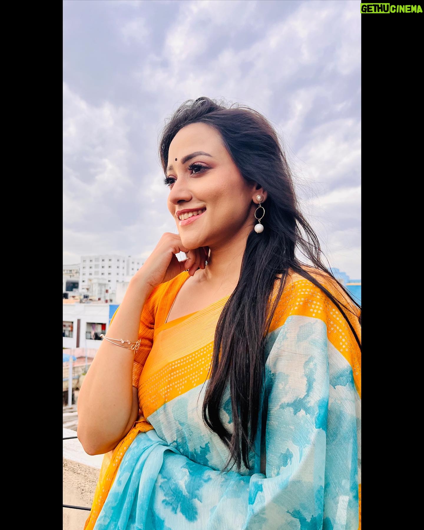 Asritha P Instagram - Saree @srisaicollections9 Blouse @abarnasundarramanclothing Mua @ash_makeupempire . #asrithasreedasofficial #saree #traditional #vijaytelevision #actress