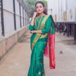 Asritha P Instagram - Airtel super singer 🎤 Ph @evidencemaker Makeup @keerthana_makeup_and_hair Hair @purpleplusnagu . #asrithasreedas #vijaytelevison #tamizhumsaraswathiyum #guest #airtelsupersinger