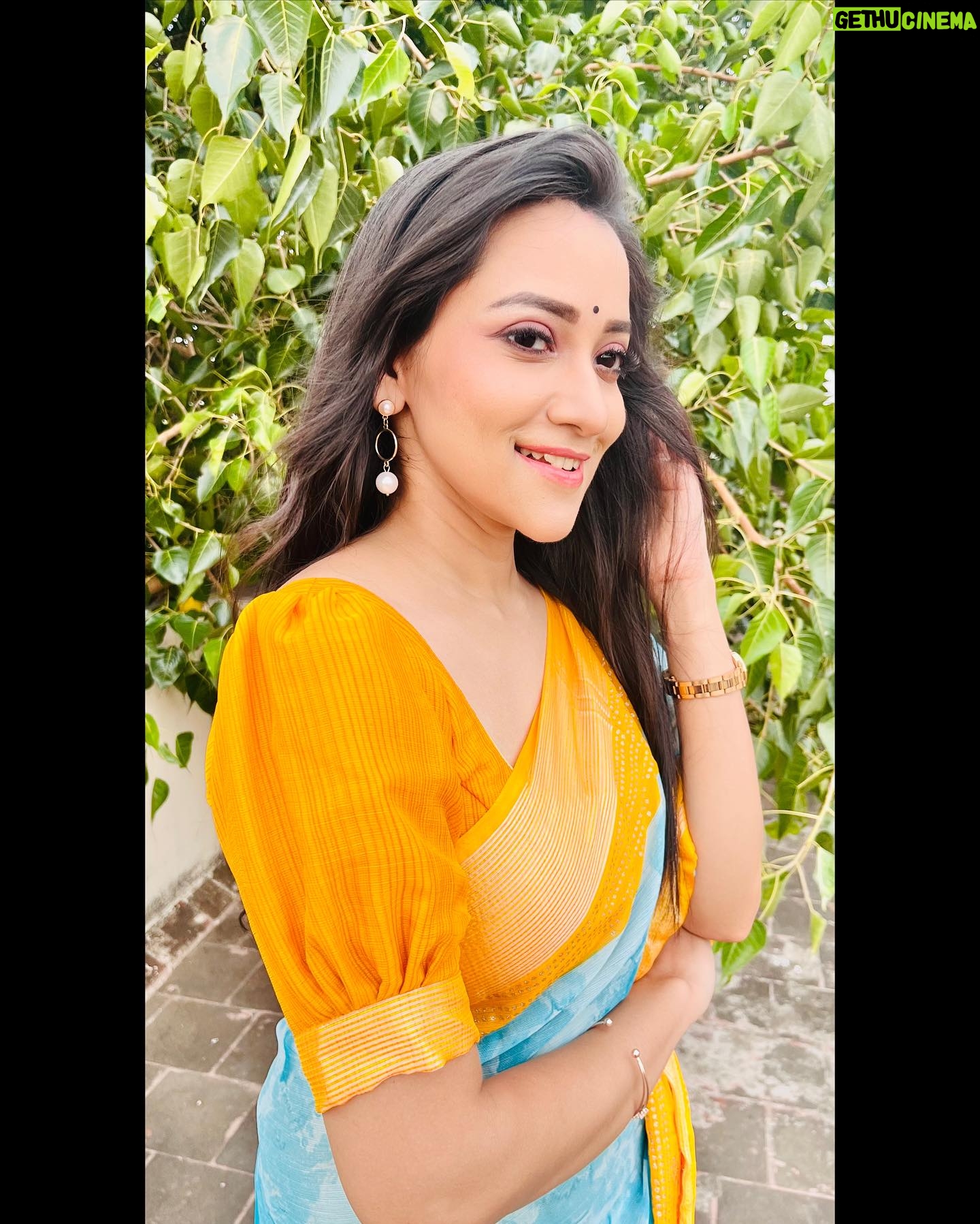 Asritha P Instagram - Saree @srisaicollections9 Blouse @abarnasundarramanclothing Mua @ash_makeupempire . #asrithasreedasofficial #saree #traditional #vijaytelevision #actress