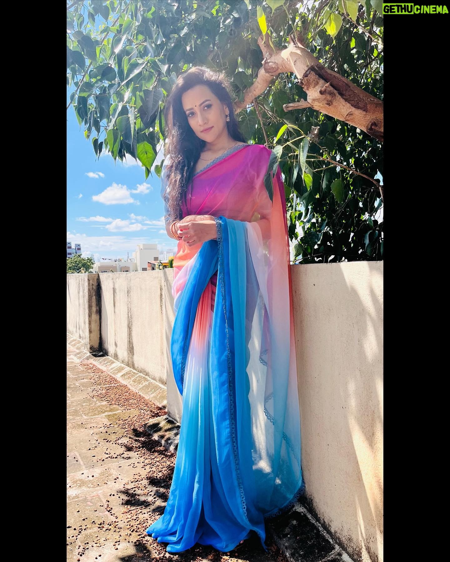 Asritha P Instagram - Saree @srisaicollections9 Blouse @abarnasundarramanclothing Mua @ash_makeupempire . #asrithasreedasofficial #vijaytelevision #actress #model #saree #traditional #collaboration