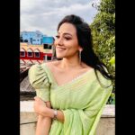 Asritha P Instagram - Saree @srisaicollections9 Blouse @abarnasundarramanclothing Mua @ash_makeupempire #asrithasreedasofficial #collaboration #saree #makeupartist #traditional #actress