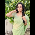 Asritha P Instagram - Saree @srisaicollections9 Blouse @abarnasundarramanclothing Mua @ash_makeupempire #asrithasreedasofficial #collaboration #saree #makeupartist #traditional #actress