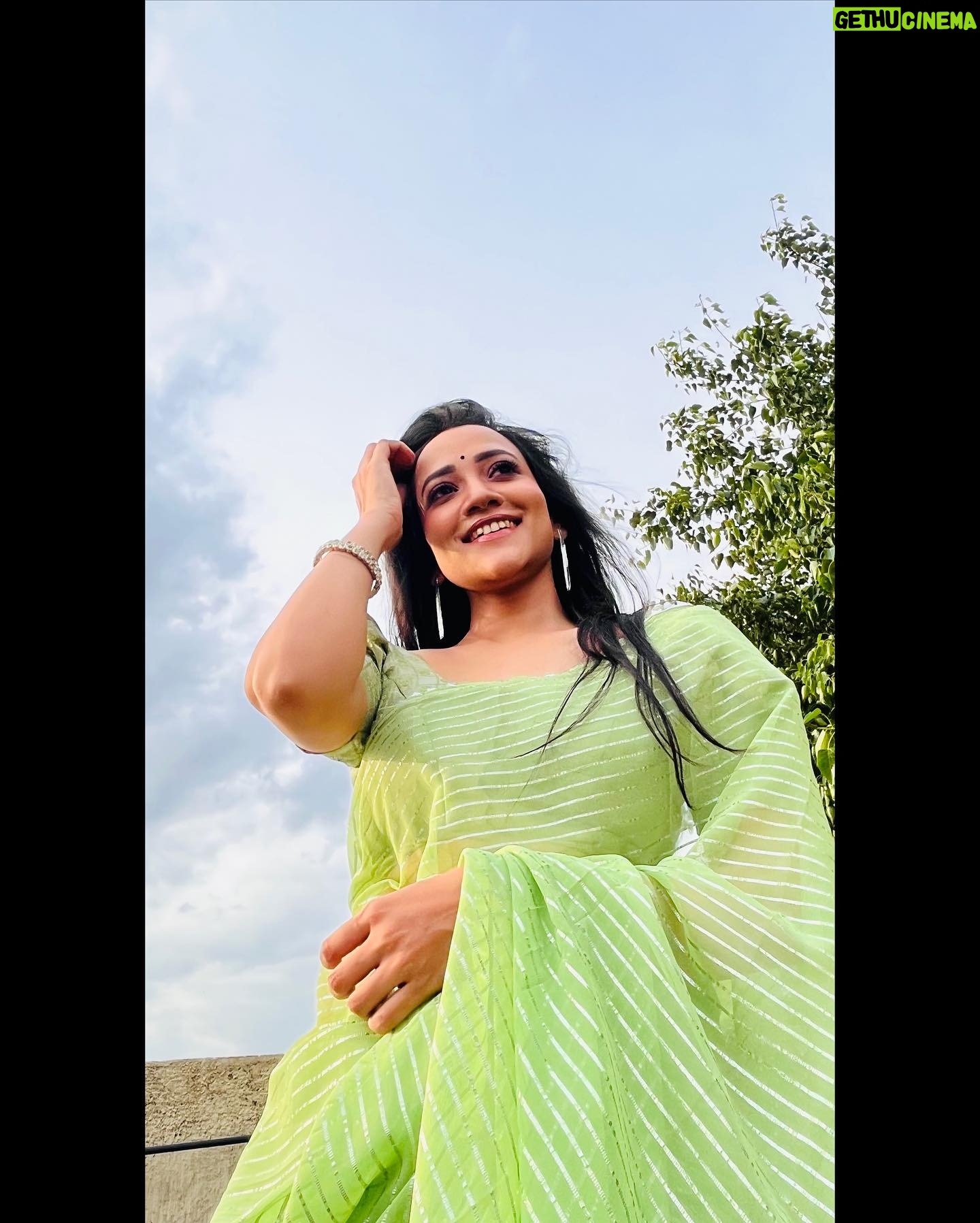 Asritha P Instagram - Saree @srisaicollections9 Blouse @abarnasundarramanclothing Mua @ash_makeupempire #asrithasreedasofficial #collaboration #saree #makeupartist #traditional #actress