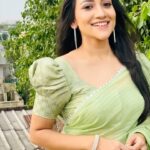 Asritha P Instagram - Saree @srisaicollections9 Blouse @abarnasundarramanclothing Mua @ash_makeupempire . #asrithasreedasofficial #actress #vijaytelevision