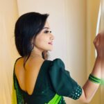 Asritha P Instagram - Saree @srisaicollections9 Blouse @abarnasundarramanclothing Makeover: @ash_makeupempire . #asrithasreedas #actress #saree #traditional #collab #blouse