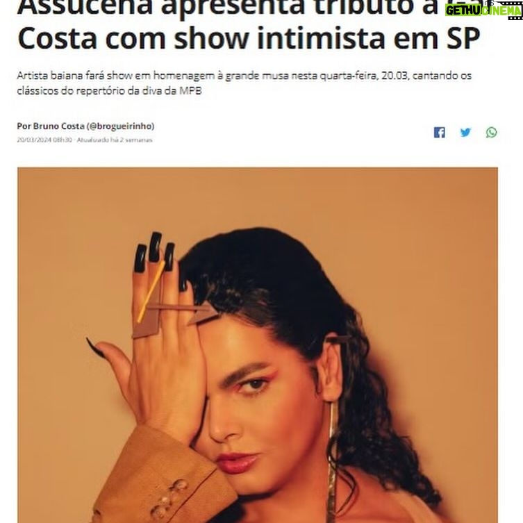 Assucena Assucena - 2.4K Likes - Lembranças de uma noite inesquecível! 💗 Ainda reverberando por aqui o encontro especial que tivemos no final de março pela Rolling Stone Sessions (@rollingstonebrasil) no @bluenotesp. Foi especial demais!