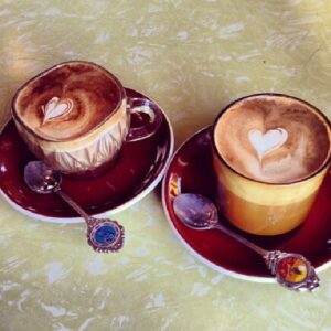 Astrid Bergès-Frisbey Instagram - Coffee for Pierre and me! And off to photoshoots!