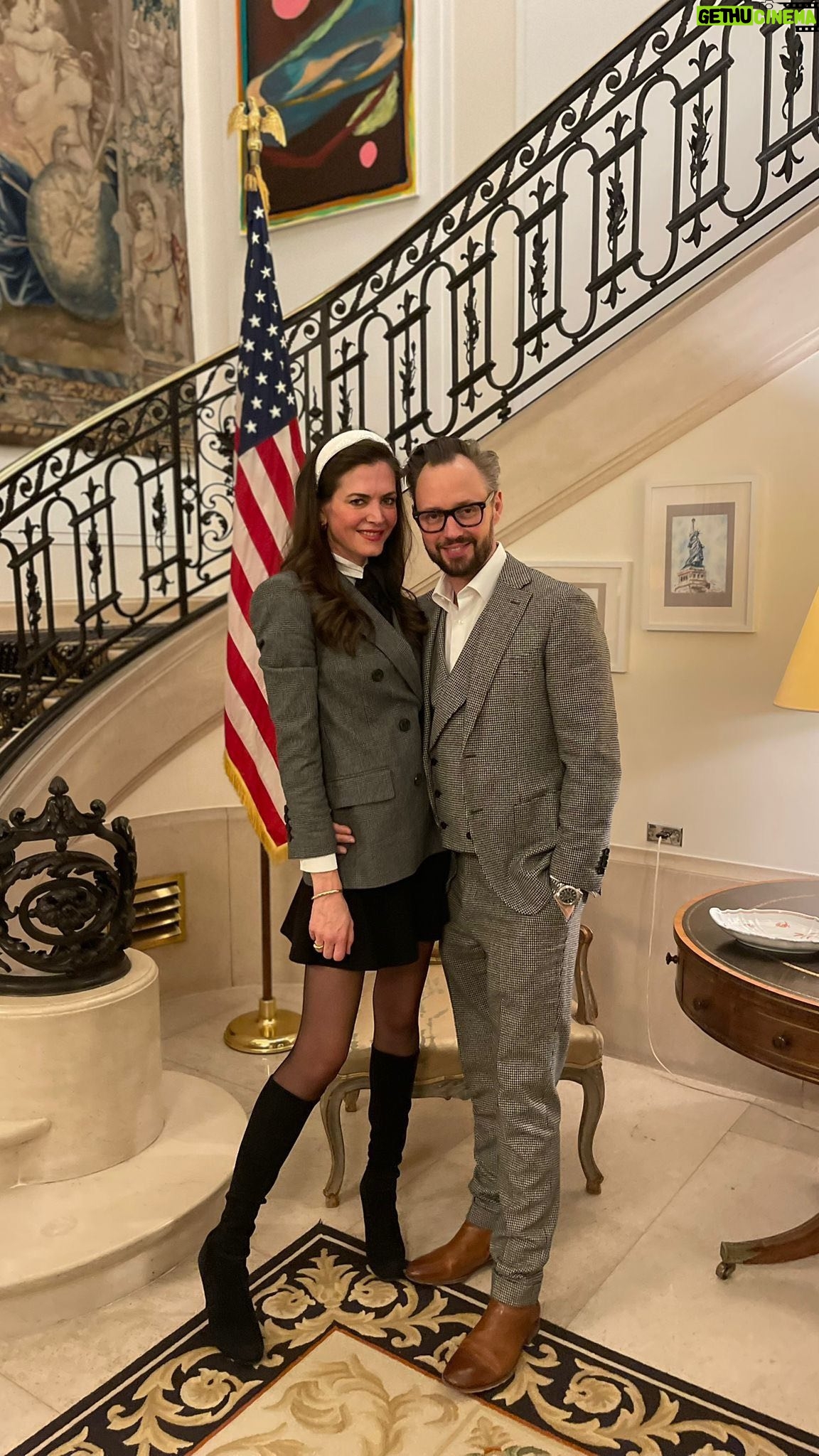 Astrid Coppens Instagram - One night in the USA! What a fantastic evening at the American embassy. Because I hold American citizenship, this will always feel like my second home. Thank you, @brusselsbikingbarbie and @erica_america7 for the unforgettable and fabulous evening ❤️🇺🇸