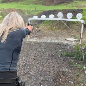 Athena Perample Instagram - Plate rack 30ft. @tarantactical 
#tarantactical #glock #bladetech