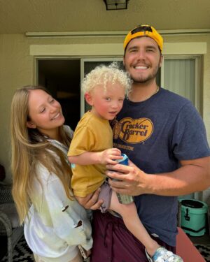 Athena Perample Instagram - Can you tell how HAPPY (and tired) we are?? God blessed this beautiful family of ours. Love you all so much.