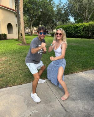 Athena Perample Instagram - Can you tell how HAPPY (and tired) we are?? God blessed this beautiful family of ours. Love you all so much.