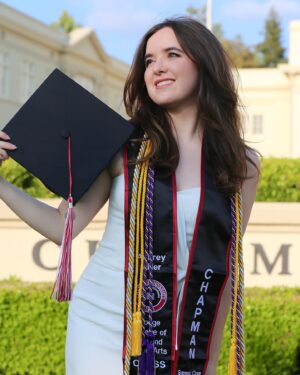 Aubrey K. Miller Instagram - Class of ‘23 🎓 B.A. in Public Relations, Advertising, & Entertainment Marketing @chapmanu @dodgecollege 
I have learned so much throughout my time in University and am grateful for the people I shared this journey with. ♥️ Psalm 25:4-5