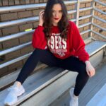 Aubrey K. Miller Instagram - Game day! Go 49ers! ♥️🏈 #SuperBowl #SBLVIII