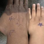 Audra McDonald Instagram - Sunday morning star tattoos courtesy of Sally James.