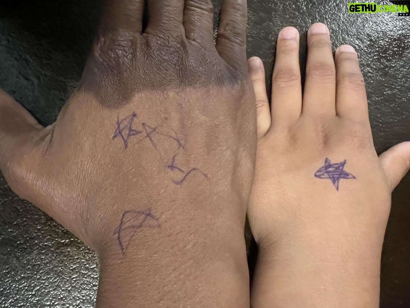 Audra McDonald Instagram - Sunday morning star tattoos courtesy of Sally James.
