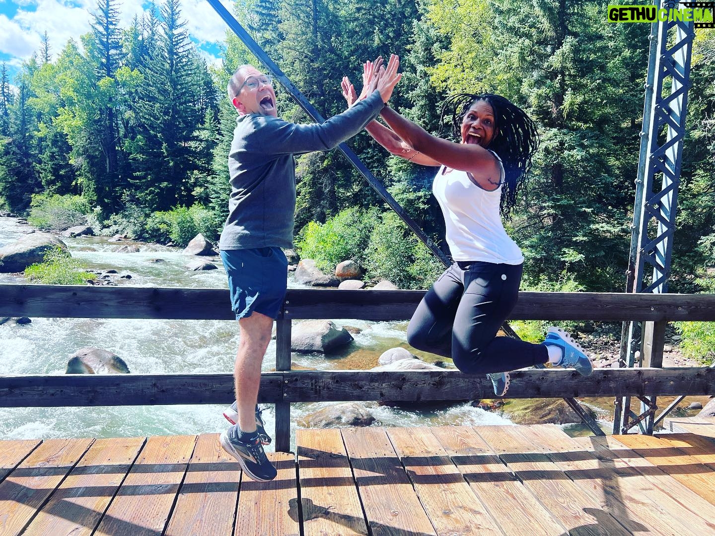 Audra McDonald Instagram - So the altitude has made us a bit cray cray. It’s all good. See you tonight Aspen! 🏔️🌲❤️