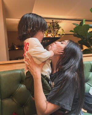 Audrey Esparza Instagram - …..swipe for chubby feet and chubby eggs. Happy Mother’s Day to all the moms xoxo