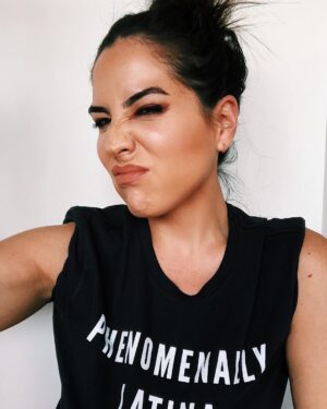 Audrey Esparza Instagram - Today is #LatinaEqualPay Day. The gap is widest for Latina workers, who on average only get 53 cents for every $1 a man is paid. The gap has widened since last year, and for some, it's even worse. I am proud to be #PhenomenallyLatina, and I support Latina equal pay! @phenomenal.ly t-shirt proceeds benefit the National Latina Institute for Reproductive Health. www.phenomenalwoman.us