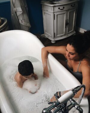 Audrey Esparza Instagram - ...patiently waiting for his little brother ;)