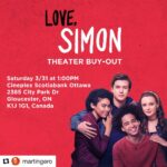 Audrey Esparza Instagram - Hey CANADA!!! How great is this!! #Repost @martingero with @get_repost ・・・ TODAY IS THE DAY! Wanna see LOVE, SIMON for FREE? I have partnered with local LGBTQ organizations in my home town of #Ottawa. My hope is that young LGBTQ people in Ottawa that might not have the opportunity to see it now can! Spread the word! Swipe for details. #lovesimon #pflag