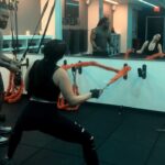 Audrey Esparza Instagram - Thursday’s are for @yourtrainercorey murdering my body... I hate a lot of what is happening in this video, but I’m pretty proud of how strong I am becoming. Love you Corey!!
