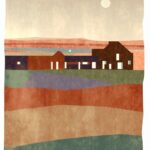 August Kamp Instagram - countryside of mars, simplified