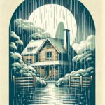 August Kamp Instagram - moon trees, houses - continued illustrative works - got a fav ?