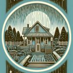 August Kamp Instagram - moon trees, houses - continued illustrative works - got a fav ?