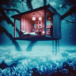 August Kamp Instagram - listening room: blue2