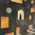 August Kamp Instagram - experimental illustrative works with liminal museums as a focal theme