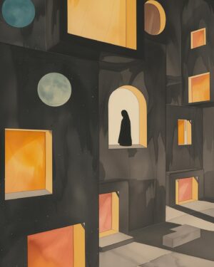 August Kamp Instagram - experimental illustrative works with liminal museums as a focal theme