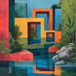 August Kamp Instagram - experimental illustrative works with liminal museums as a focal theme