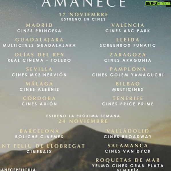 Aura Garrido Instagram - Hace una semana que @amanecepelicula está en cines, y hoy volvemos a Almería para presentarla. Gracias @festivalmeria por acoger esta película y por ayudarla a nacer.