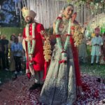 Avantika Dasani Instagram - Saanya veil love you forever ♥️ How precious it was for us to be there with you and for you and just to look at you! Look what a beautiful bride she made! Thank you nutttt for the weekend that was, cheers to the madness never stopping 🥂 Also wearing @rajdeep.ranawat.official (Pro trip wear a lovely lightweight lengha on shaadi day so you can do heavy lifting for your bridesmaids duties!)