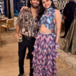 Avantika Dasani Instagram – Just a bunch of cool cats sending out their call for the disco ball 
@saanyasharma and @rahulvohra94 
🐯🪩⚡️

Wearing easy breezy @goablueslabel
