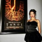 Avantika Vandanapu Instagram - TAROT in theaters TODAY. 🫣 @sonypictures photographed 📸 by @joshuarobertcolley at the premiere of @tarotmovie. the cards are telling me you’re gonna like this post.🧍🏽‍♀️and that you’ll be seated for TAROT. thank you to my plus ones and hypemen @joshuarobertcolley @michaelclivebishop for being there - i love you both dearly ❤️
