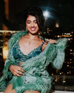 Avantika Vandanapu Instagram - the afterparty wearing @patbo 🪩🪩✨ post @meangirls release debauchery