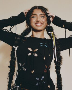 Avantika Vandanapu Instagram - some more of my favorites from @polyesterzine 💖💖💖

Words: Zara Aftab @zara.aftab
Photographer: Ashley Armitage @ladyist
Photo assistant: Chris Boyle @christophrboyle
Styling: Britt McCamey @badnewsbritt
Hair: Davey Matthew @daveydidmyhair
Hair Assistant: Mariana Jiménez @mariana.jimenezmakeup
Makeup: Andrea Ventura @_andreaventura
Set: Bella Norton @_bellanorton