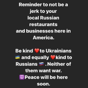 Aviva Drescher Instagram - #Repost @simonourianmd1
・・・
❤️LOVE #kindness #love #peace #Russia #Ukraine