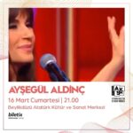 Ayşegül Aldinç Instagram - Buluşmalarımız devam ediyor…🙏🏼 Bu kez 16 Mart’ta Beylikdüzü Atatürk Kültür ve Sanat Merkezi’ndeyiz. Siz nerdeyseniz biz ordayız. 🌹 Size yakın olmak duyguların en güzeli…♥️ Bu heyecan hiç bitmez…🥰🎵🎤🎶 #beylikdüzüaksm #aysegülaldinç #konser @stolgakilic 🎹 @arikansirakaya 🥁 @naraxyn 🎸 @huseyinpulant 🪈 @gamzearsal81 🎤 #eserünsalan 🎸 @dincay.dinc 🔊