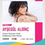 Ayşegül Aldinç Instagram - 9 Kasım Perşembe akşamı saat 20.30’da Caddebostan Kültür Merkezi’nde Ayşegül Aldinç konseriyle buluşuyoruz! 🎉🎵 Unutulmaz şarkılarıyla geceye renk katacak olan Ayşegül Aldinç ile harika bir müzik deneyimi yaşayacağız. Siz de bu konserde bizimle birlikte olun, muhteşem anıları birlikte yaratalım! 🎤✨ 📅 Tarih: 9 Kasım Perşembe 🕣 Saat: 20.30 📍 Yer: Caddebostan Kültür Merkezi 🎫 Biletler: Biletix, Bubilet, Biletinial Kaçırılmayacak bir gece sizi bekliyor, görüşmek üzere! 🎶🤩