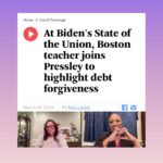 Ayanna Pressley Instagram - Meet Priscilla: first generation American, @bostonschools educator, @bostonteachersunion member, and my guest to the State of the Union. Thanks to @potus, she had over $117,000 in student debt canceled, which changed her life. Together, we’re making the case for why we must keep delivering this essential relief to as many folks as possible.