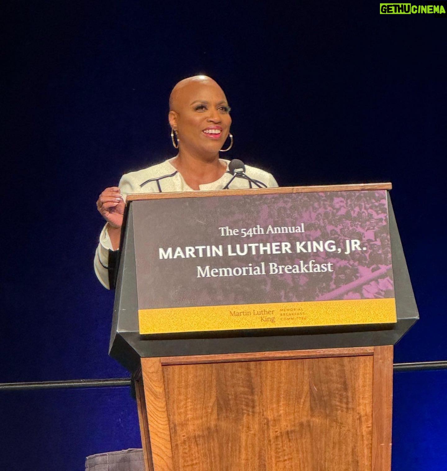 Ayanna Pressley Instagram - Dr. King understood the role of education in the fight for liberation. His life mattered and his love letter to future generations is embodied in the young folks we salute today. Honored to address the 54th Annual MLK Memorial Breakfast and congrats to our scholars!