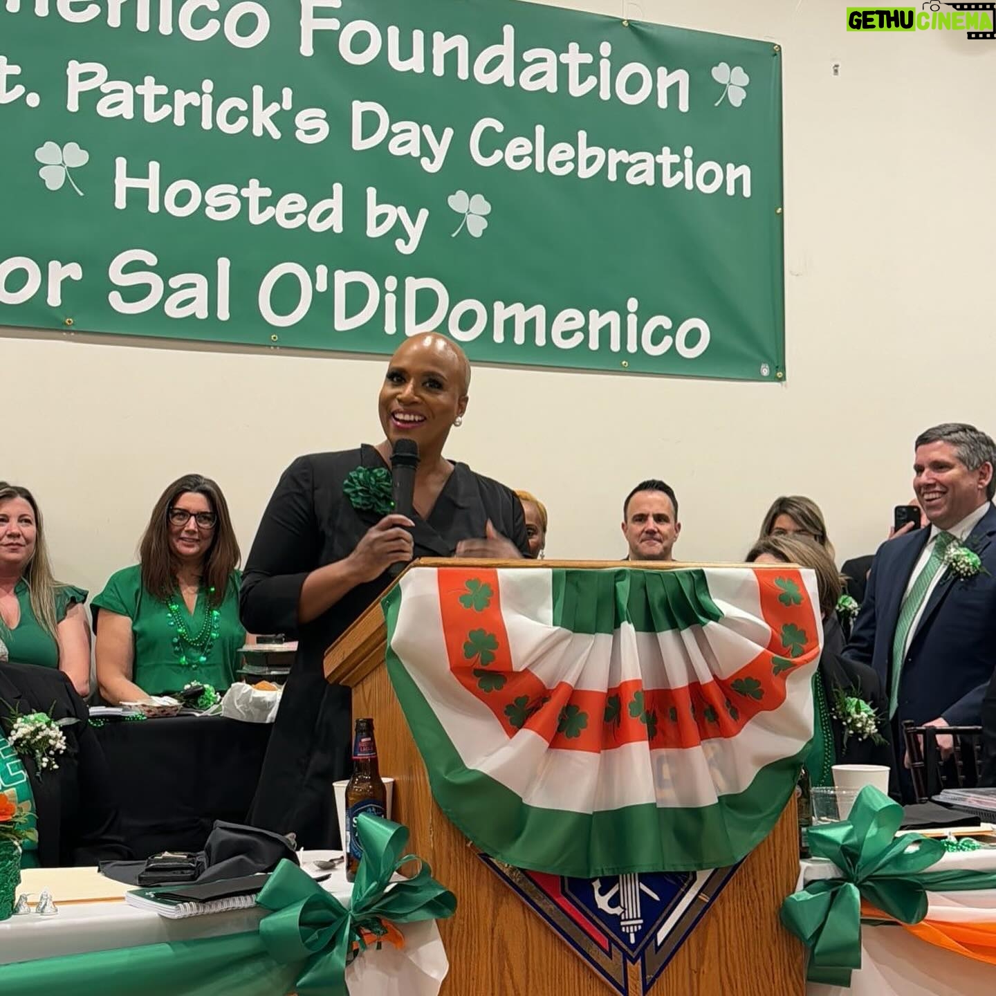 Ayanna Pressley Instagram - Thank you @sensaldidomenico for bringing us all together for an early St. Patrick’s Day celebration, the Boston way — sharing stories and laughter, uplifting our communities, and, of course, creating so much joy.