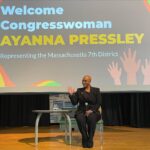 Ayanna Pressley Instagram - It was a joy to mark Black History Month with @cps_chelsea 3rd and 4th graders at the Berkowitz School today. TY teams Boston Celtics and Chicago Bulls for a magnificent Q&A! And shout-out to all the educators and school staff who made this meaningful time in community possible.