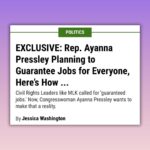 Ayanna Pressley Instagram - It’s past time we affirm the fundamental right to dignified work and a living wage. That’s why I’m re-introducing my #FederalJobGuarantee — an unfulfilled demand of the Civil Rights Movement and an opportunity to achieve full employment and true economic security for all.