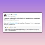 Ayanna Pressley Instagram – Unconscionable. We need a #CeasefireNOW to save lives.