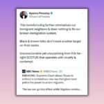 Ayanna Pressley Instagram - Unconscionable yet unsurprising from this far-right Supreme Court that operates with cruelty and contempt.