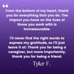 Ayanna Pressley Instagram - To celebrate National Caregivers Day, we asked you to share a message of thanks with caregivers who do the essential work of supporting folks in the hardest moments of their lives. Here’s what you said 💜 We must support our caregivers and build a strong care economy.